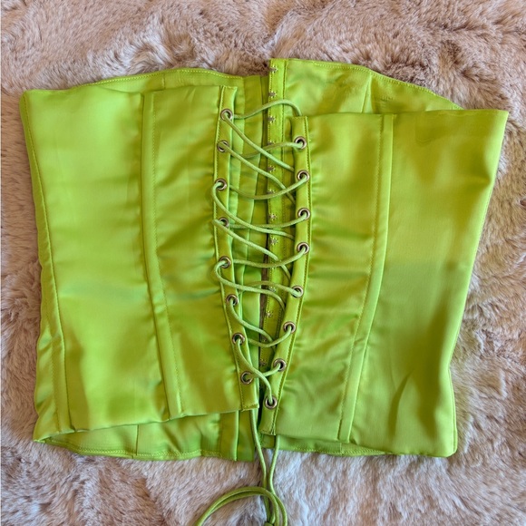 Danielle Guizo Satin Corset Top - Picture 3 of 3